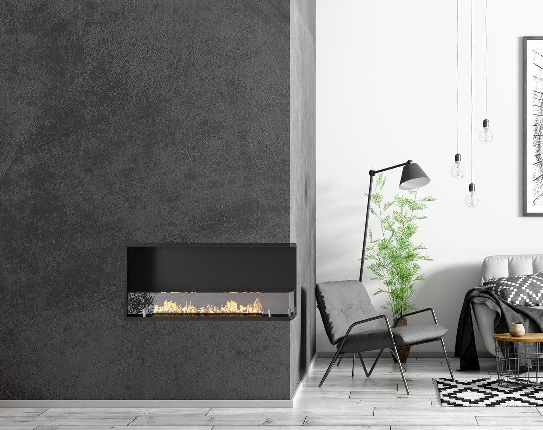 Le Feu Clever 2 Sided Corner Bioethanol Fireplace