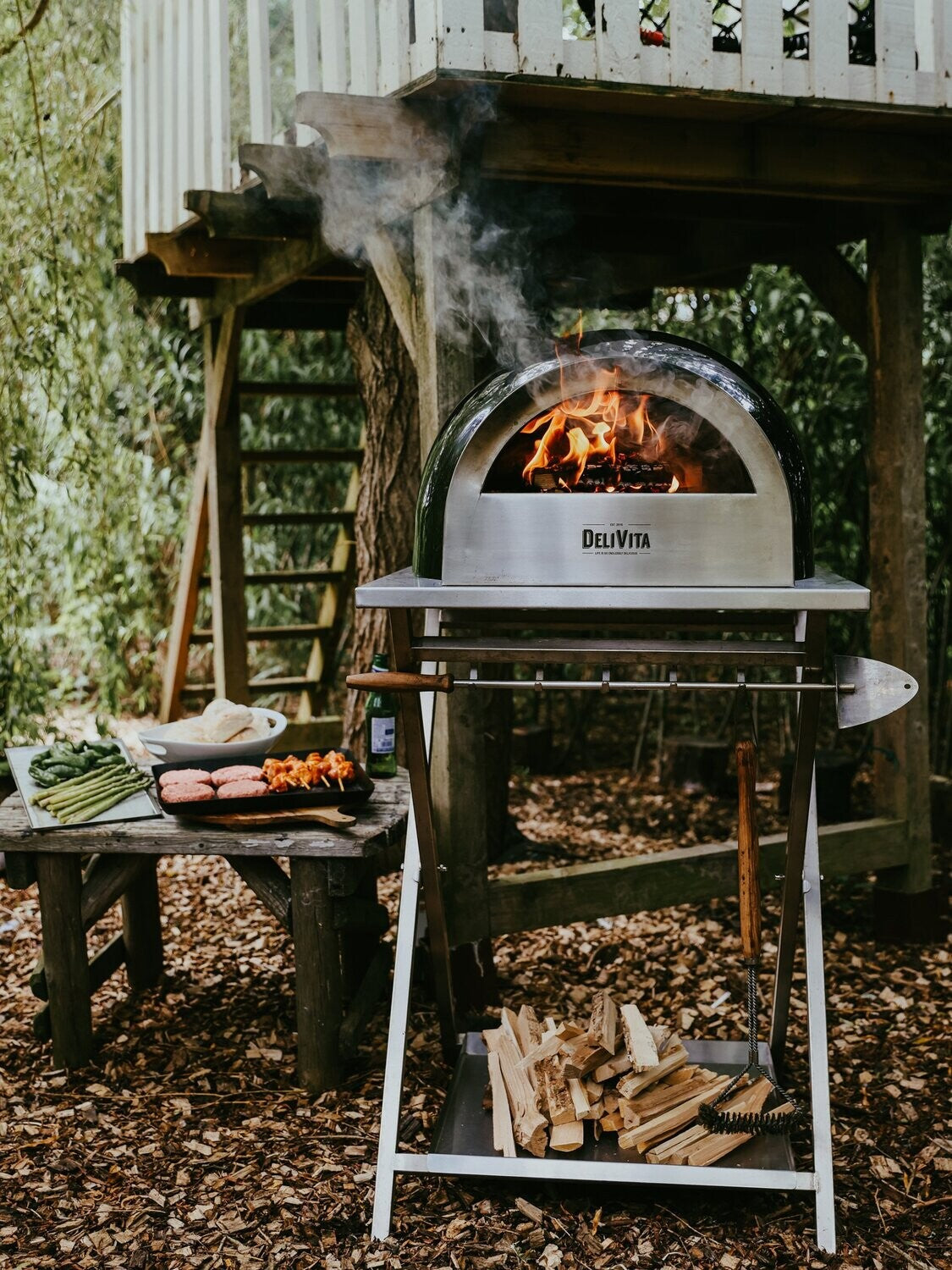 Delivita Pizza Oven - OLIVE GREEN