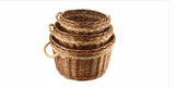 Round Willow Log Baskets