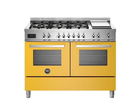 Bertazzoni Professional 120 cm 6-Burner + Griddle, Electric Double Oven Cooker