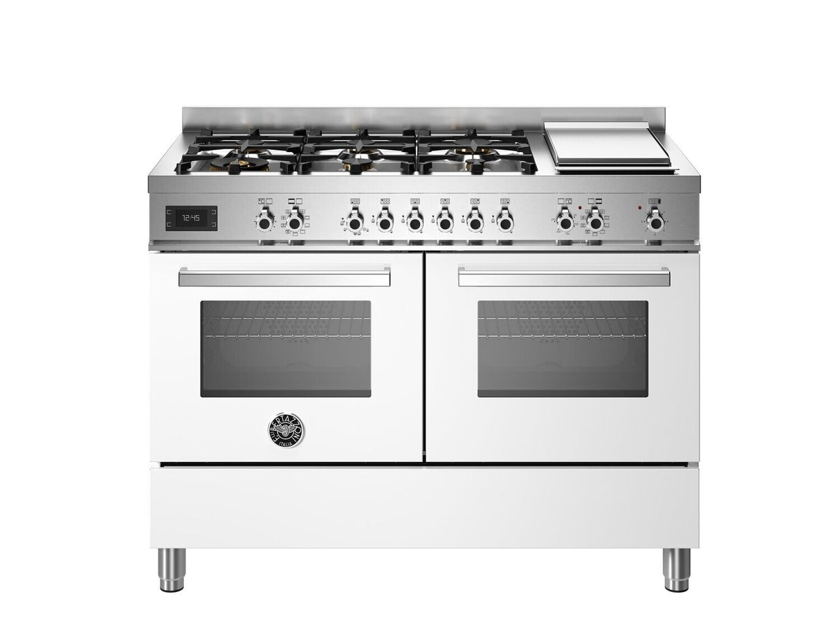 Bertazzoni Professional 120 cm 6-Burner + Griddle, Electric Double Oven Cooker