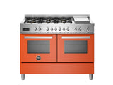 Bertazzoni Professional 120 cm 6-Burner + Griddle, Electric Double Oven Cooker