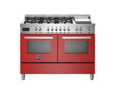 Bertazzoni Professional 120 cm 6-burner + griddle, Electric Double Oven