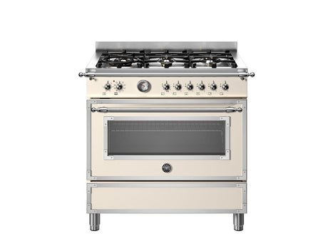 Bertazzoni Heritage 90cm 6-Burner, Electric Oven