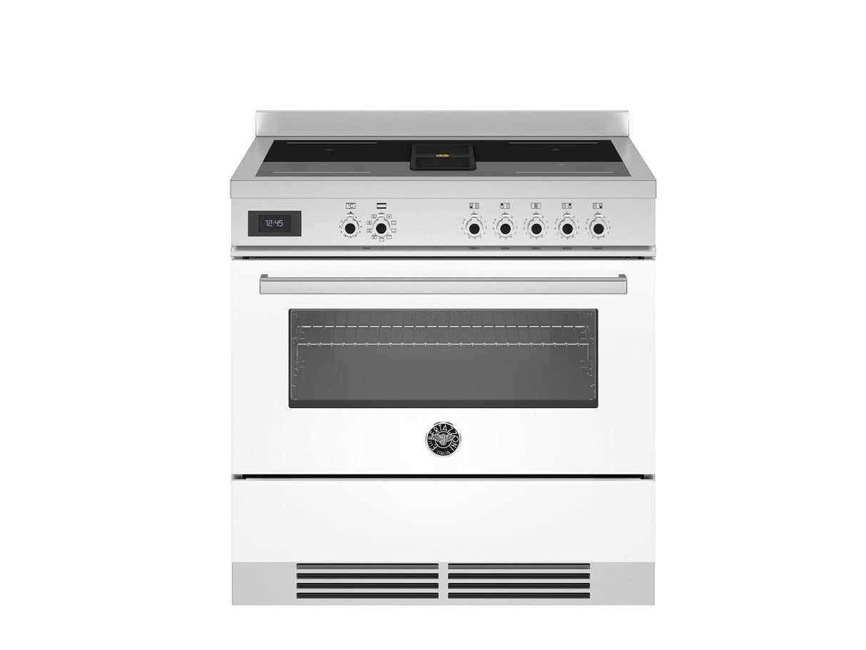 Bertazzoni Professional 90cm Air-Tec Cooker with Induction Top and Integrated Hood, Electronic Oven