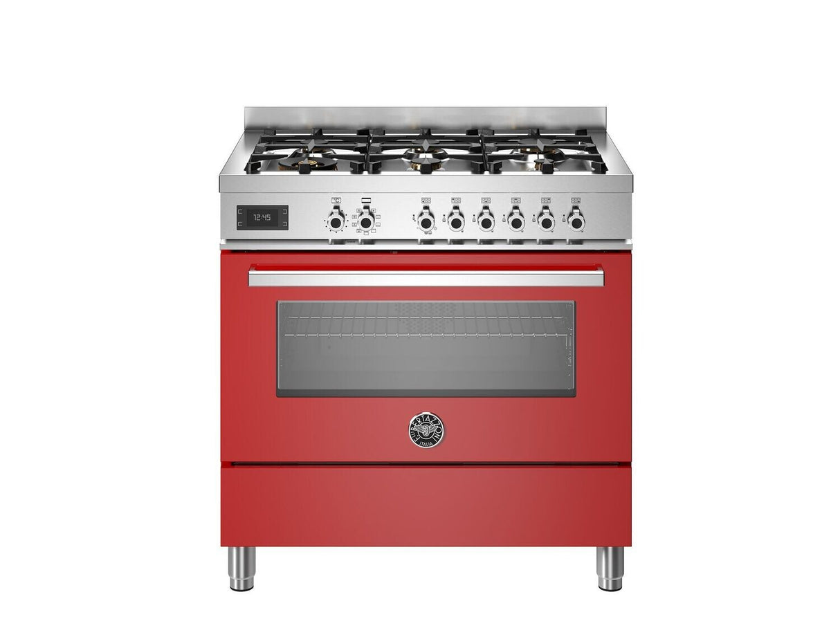 Bertazzoni Professional 90cm 6-Burner, Electric Oven