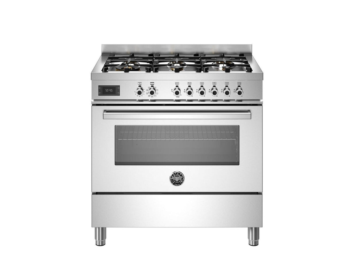 Bertazzoni Professional 90cm 6-Burner, Electric Oven