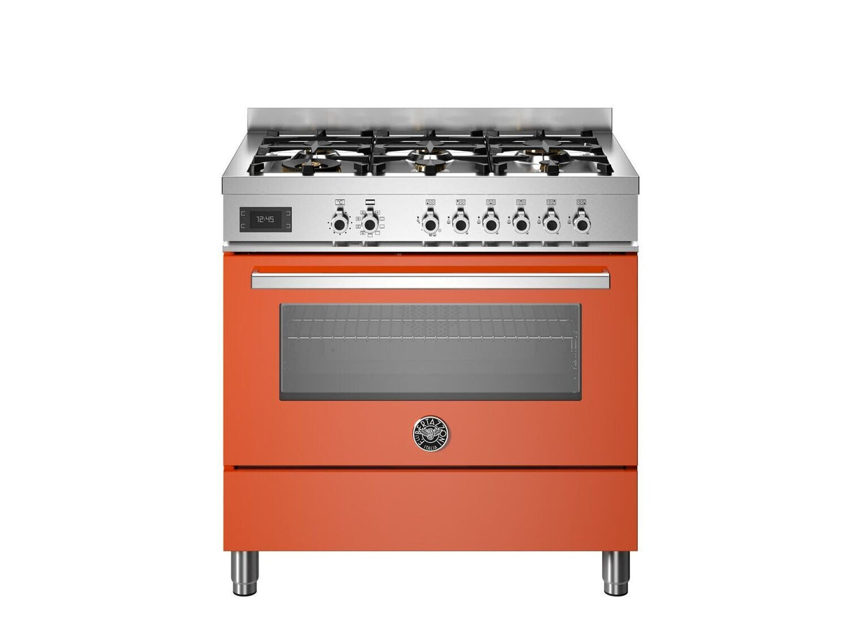 Bertazzoni Professional 90cm 6-Burner, Electric Oven