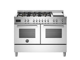 Bertazzoni Professional 120 cm 6-burner + griddle, Electric Double Oven