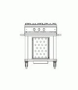 Open’Cook 3 Burner Mobile Hob Module