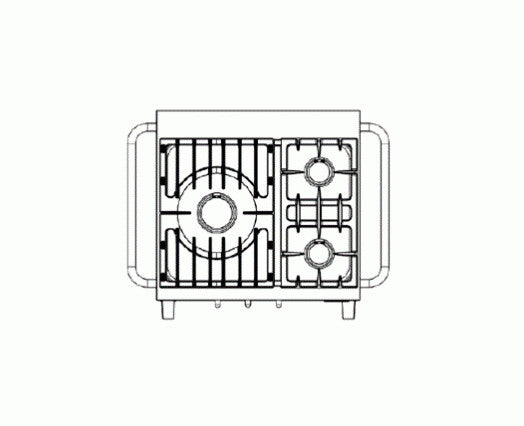 Open’Cook 3 Burner Mobile Hob Module