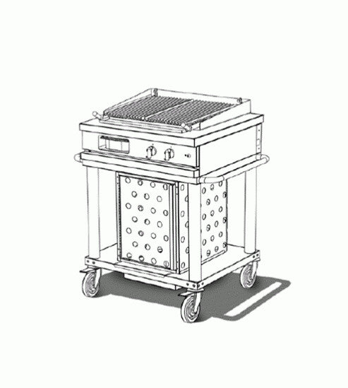 Open’Cook Lava Rock Grill Mobile Module