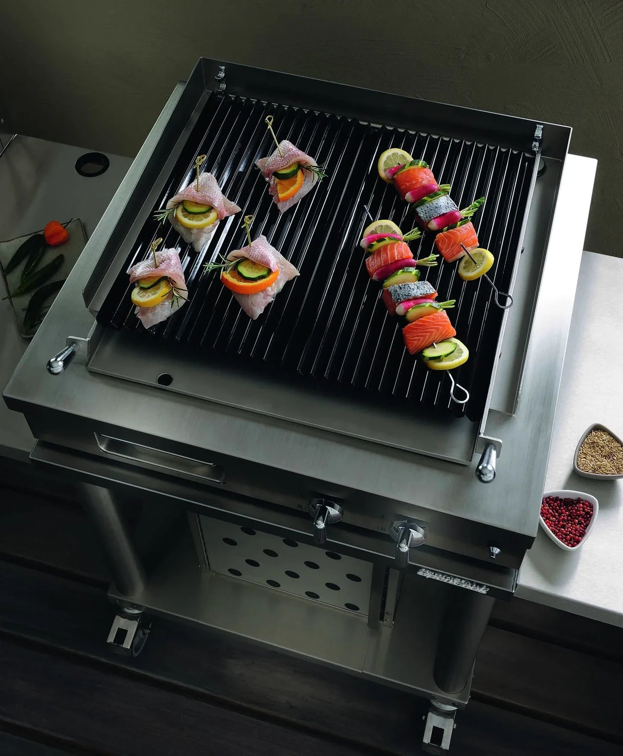 Open’Cook Lava Rock Grill Mobile Module