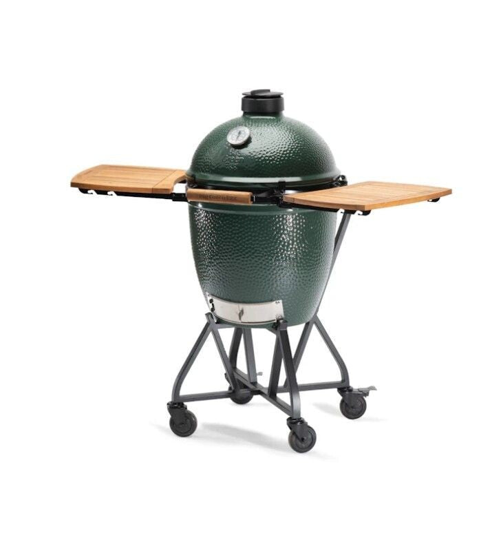 Big Green Egg Integrated Nest plus Acacia Shelves