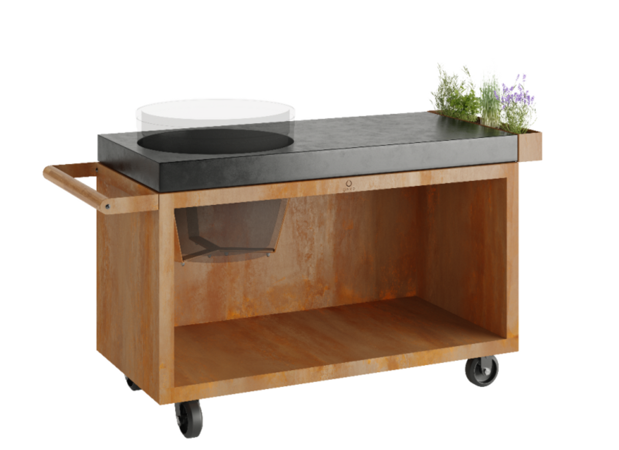 OFYR Kamado Table Corten 135 PRO Concrete