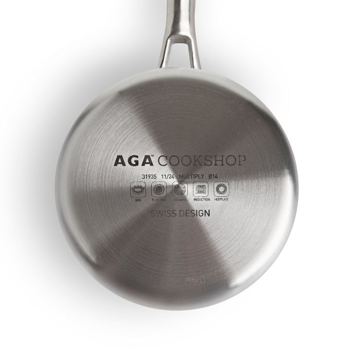 Aga Five Ply Stainless Steel 14cm Saucepan