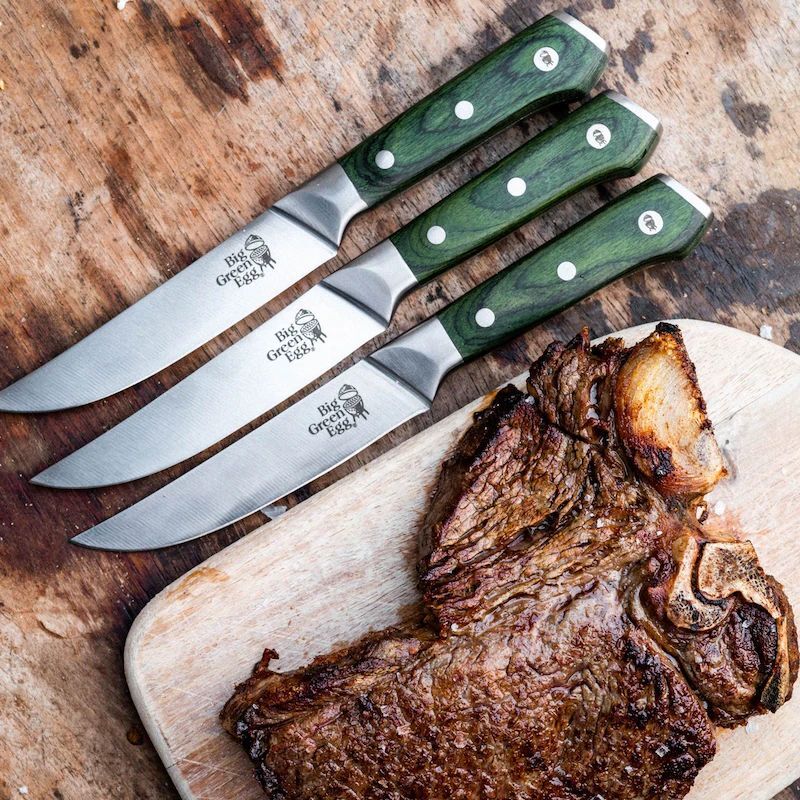 Big Green Egg Steak Knife Set with Case